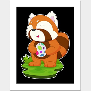 Red Panda Easter Easter egg Posters and Art